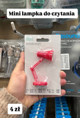 Mini lampka do czytania promocja w Pepco