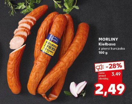 Kiełbasa z piersi kurczaka Morliny promocja