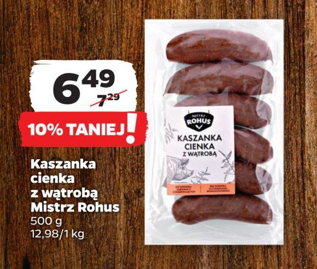 Kaszanka cienka Mistrz rohus promocja