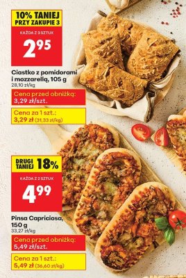 Ciastko z pomidorami i mozzarellą promocja w Biedronka