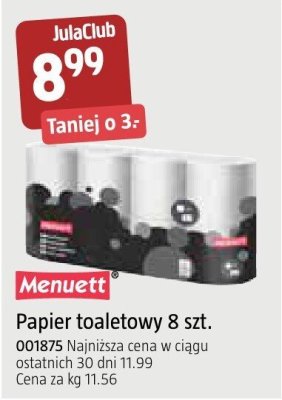 Papier toaletowy Menuett 8 szt. promocja w Jula