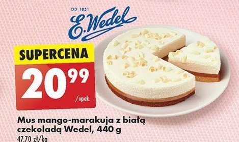 Mus mango-marakuja z białą czekoladą E. wedel promocja