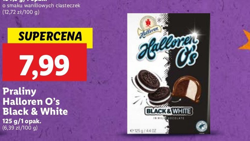 Praliny black & white promocja