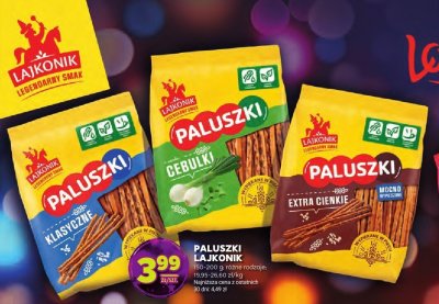 Paluszki Lajkonik różne rodzaje promocja w Stokrotka