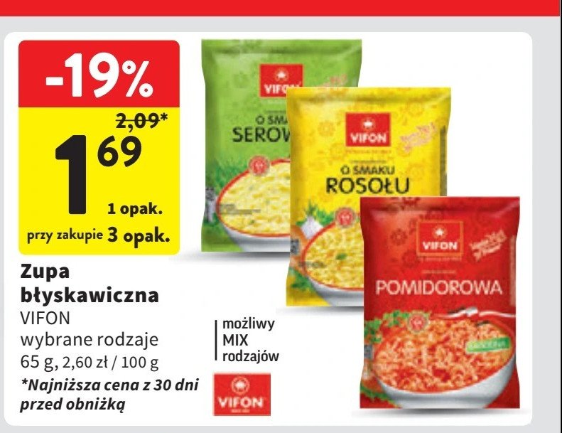 Pomidorowa Vifon promocja w Intermarche