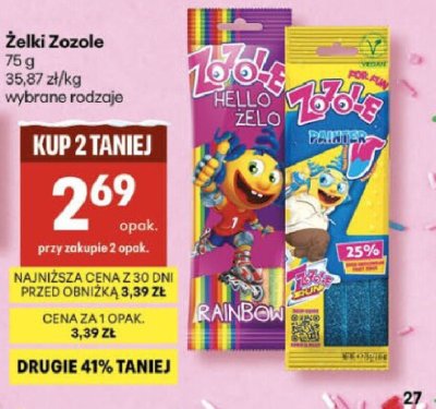 Żelki Zozole Hello Zelo promocja w Delikatesy Centrum