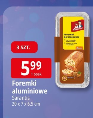 Foremki aluminiowe Sarantis promocja w Leclerc