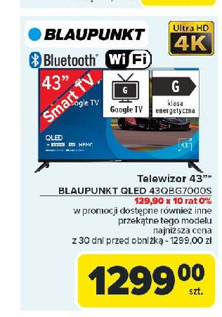 Telewizor 43'' 43qbg7000s Blaupunkt promocja