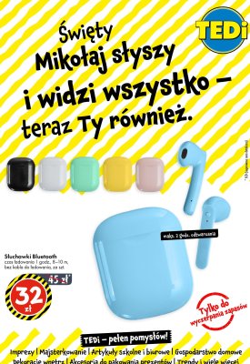 Słuchawki Bluetooth promocja w Tedi