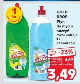 Balsam do naczyń Gold drop gold cytrus promocja w Kaufland