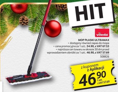 Mop płaski Vileda Ultramax promocja w Selgros