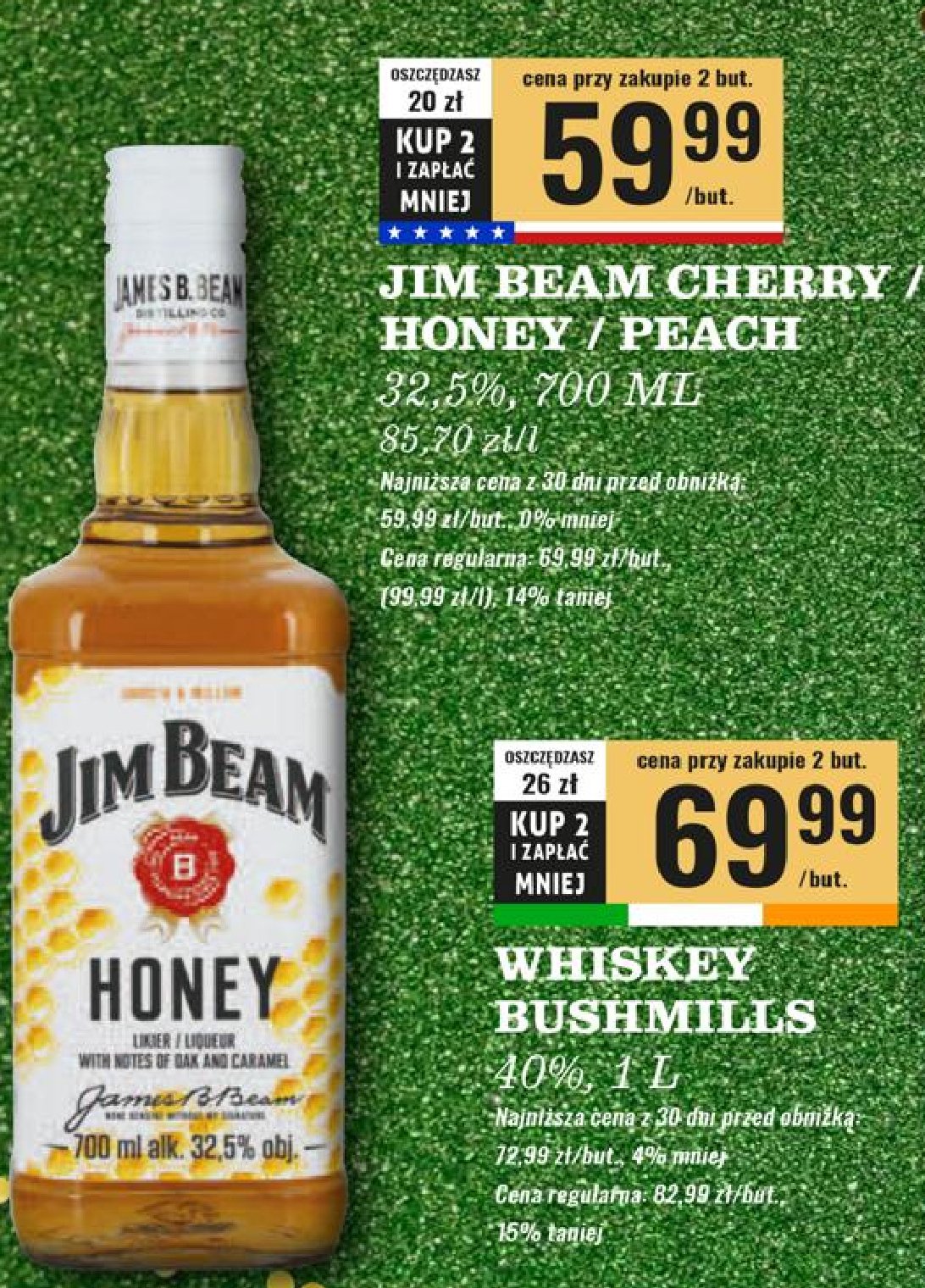 Bourbon Jim beam honey promocja