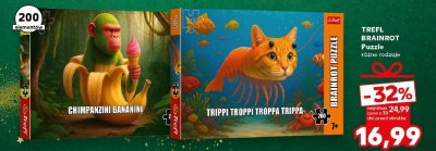 Puzzle Brainrot, 200 el., różne rodzaje promocja w Kaufland