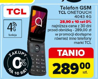 Telefon 4043 Tcl promocja