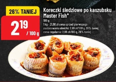 Koreczki śledziowe po kaszubsku Master Fish promocja w POLOmarket