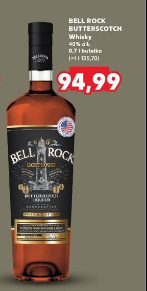 Whisky Bell rock butterscotch promocja