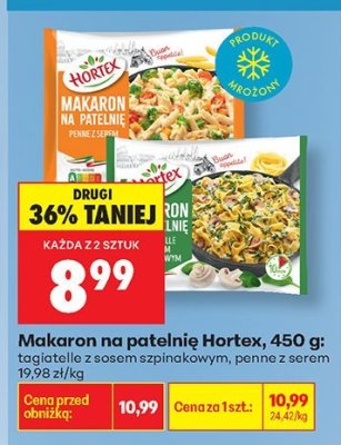 Makaron na patelnię 450 g: tagliatelle z sosem szpinakowym promocja w Biedronka
