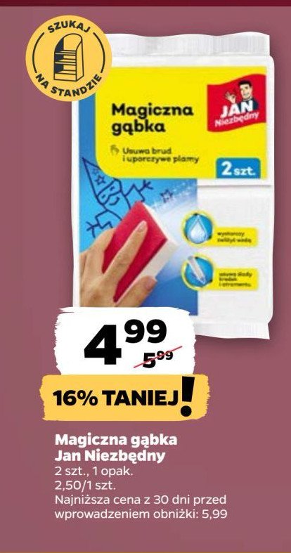 Magiczna gąbka Jan niezbędny promocja