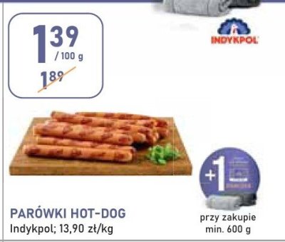 Parówki hot-dog Indykpol promocja w Stokrotka