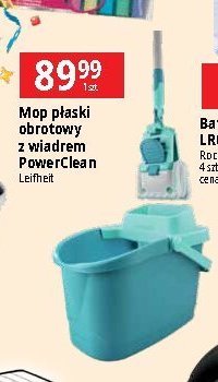 Zestaw combi clean: mop płaski + wiadro z wyciskaczem 12 l Leifheit promocja