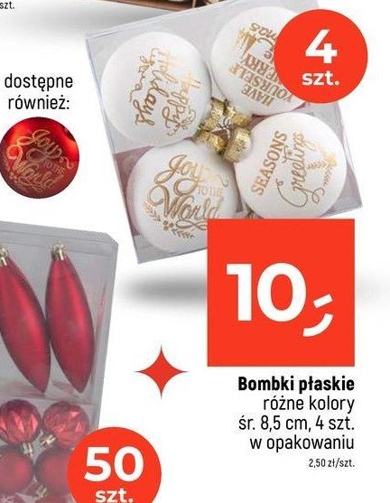 Bombki 8.5 cm promocja