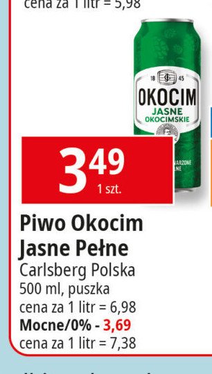 Piwo Okocim promocja w Leclerc