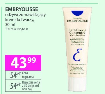 Krem odżywczo - nawilżający Embryolisse laboratoires promocja