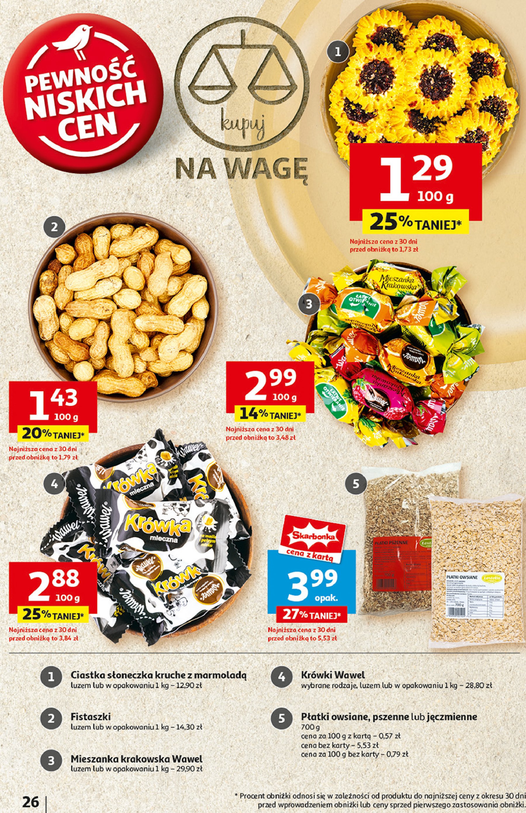 Ciastka słoneczka promocja w Auchan