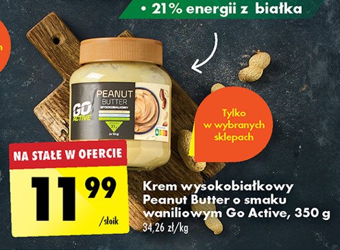 Krem proteinowy peanut butter Go active promocja
