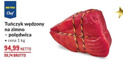 Tuńczyk wędzony na zimno – polędwica promocja w Makro