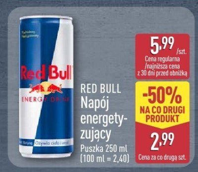 Napój energetyzujący  promocja w Aldi