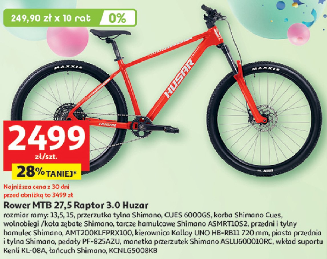 Rower 27.5'' g贸rski Husar promocja