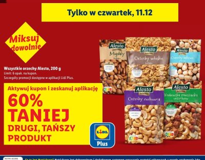 Migdały 200g promocja w Lidl