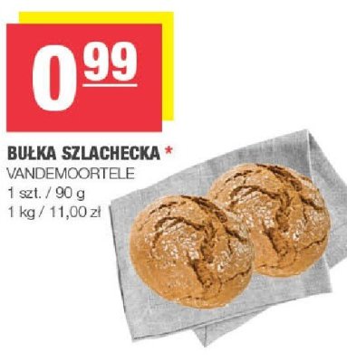 Bułka szlachecka Vandemoortele promocja w SPAR