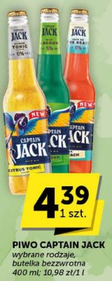 Piwo Captain Jack wybrane rodzaje 400 ml promocja w ABC