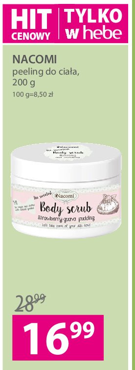 Peeling truskawkowy Nacomi promocja