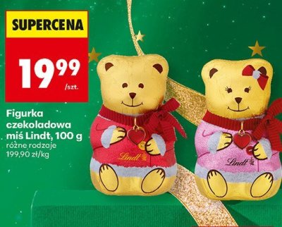 Czekoladowa figurka miś różne rodzaje promocja w Biedronka