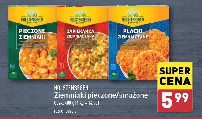 Zapiekanka ziemniaczana z sosem śmietanowo-ziołowym Holstensegen promocja