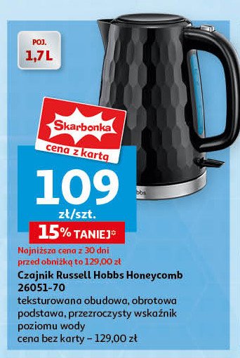 Czajnik 26051-70 honey comb Russell hobbs promocja