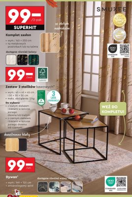 Zestaw 2 stolików kawowych Biedronka promocja w Biedronka
