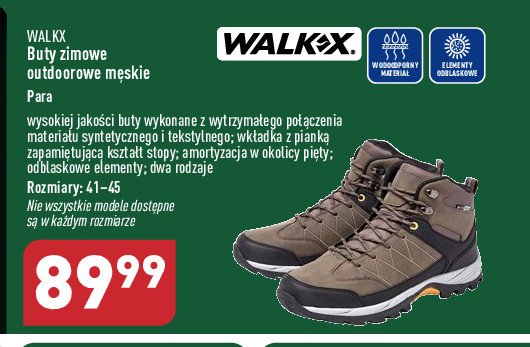 Buty zimowe outdoorowe 41-45 Walkx promocja