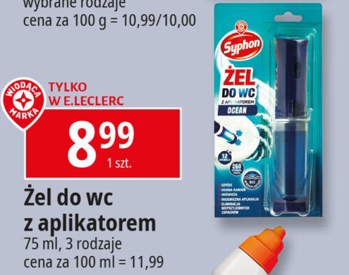 Żel punktowy do wc lawenda Wiodąca marka syphon promocja