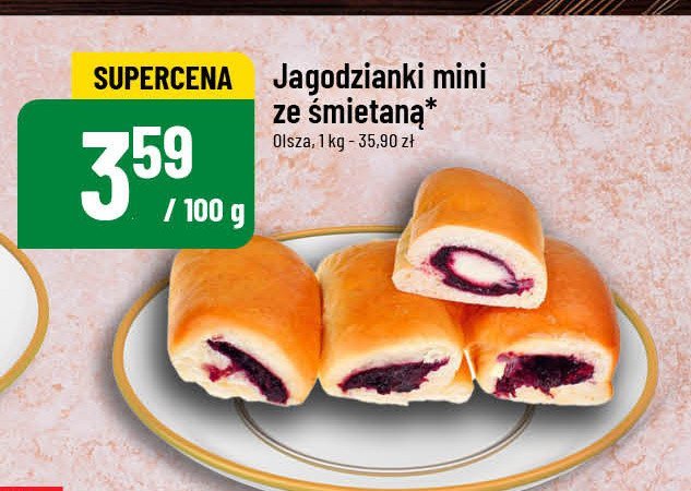 Jagodzianki ze śmietaną Cukiernia olsza promocja