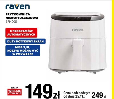 Frytkownica niskotłuszczowa Raven EFN005 promocja w RTV EURO AGD