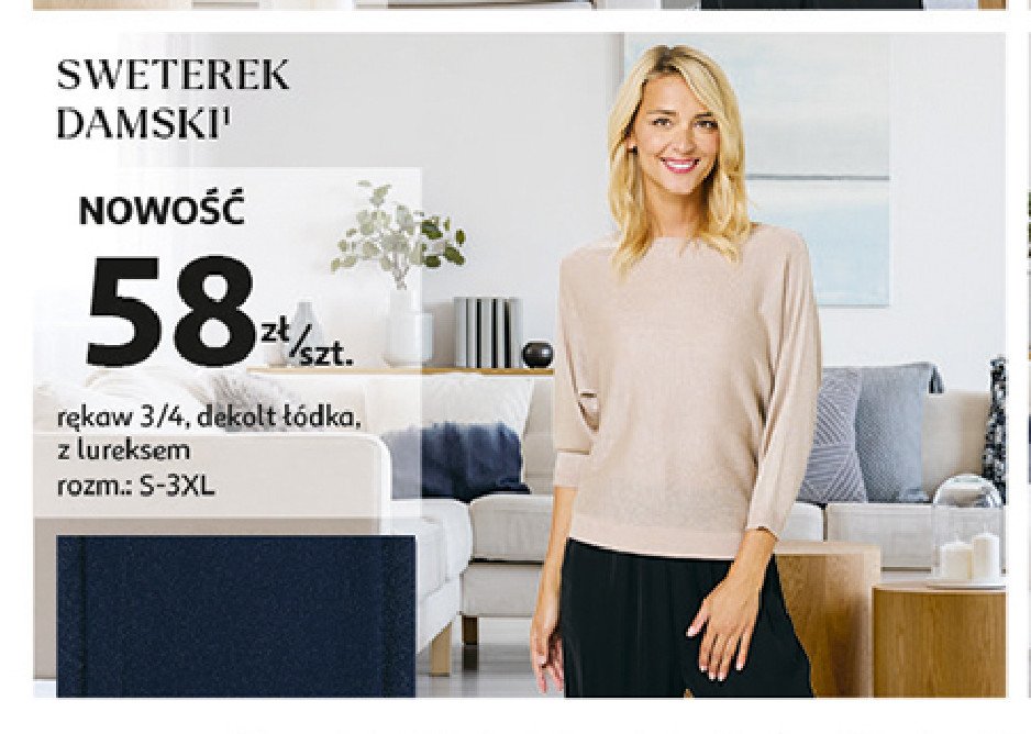 Sweter damski Auchan inextenso promocja