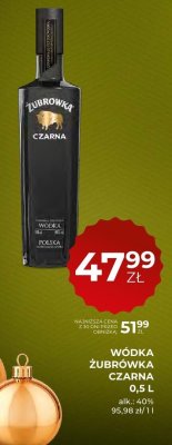 Wódka Żubrówka Czarna 0,5 L promocja w Duży Ben