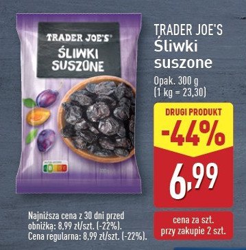 Śliwki suszone Trader joe's promocja w Aldi