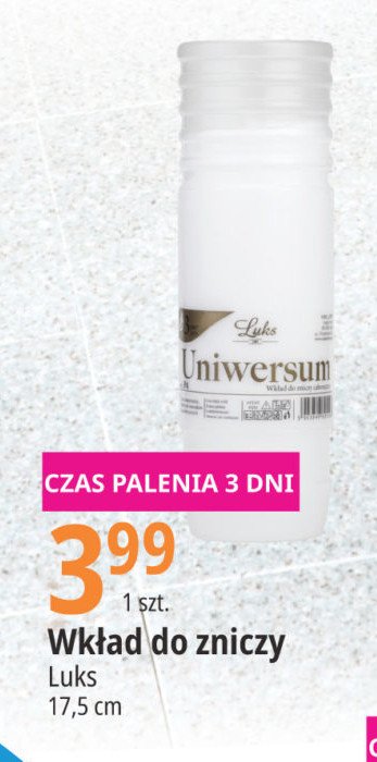 Wk艂ad parafinowy 3 dni Luks promocja