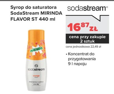 Syrop do saturatora SodaStream MIRINDA FLAVOR ST 440 ml promocja w NEONET