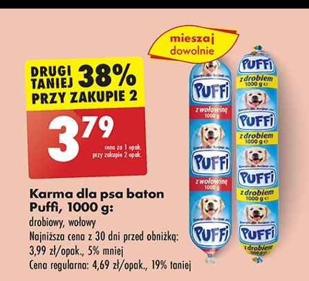 Baton z wołowiną Puffi promocja